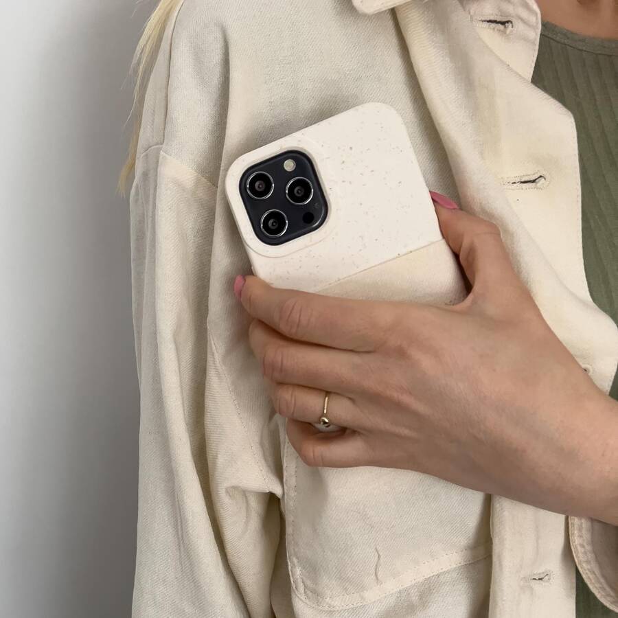 Eco Case etui iPhone 14 Pro silikonowy degradowalny pokrowiec białe
