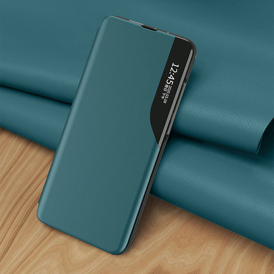 Eco Leather View Case elegancki futerał etui z klapką i funkcją podstawki Xiaomi Redmi Note 11 Pro+ 5G / 11 Pro 5G / 11 Pro czarny