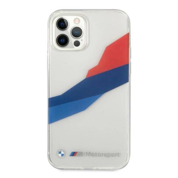 Etui BMW BMHCP12LSKTGT iPhone 12 Pro Max 6,7" transparent hardcase Motorsport Tricolor