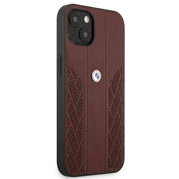 Etui BMW BMHCP13SRSPPR iPhone 13 mini 5,4" czerwony/red hardcase Leather Curve Perforate