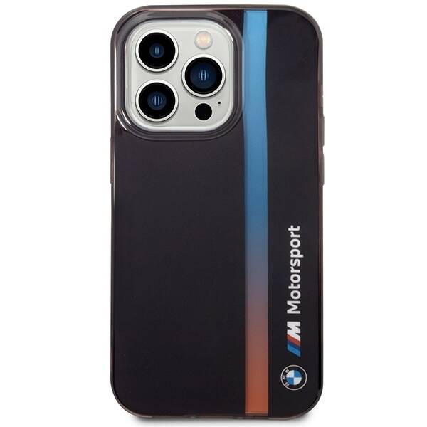 Etui BMW BMHCP14L22HVGV iPhone 14 Pro 6.1" czarny/black IML Tricolor Stripe