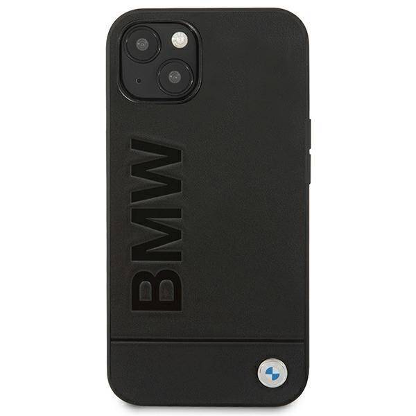 Etui BMW BMHCP14MSLLBK iPhone 14 Plus /  15 Plus 6,7" czarny/black Leather Stamp