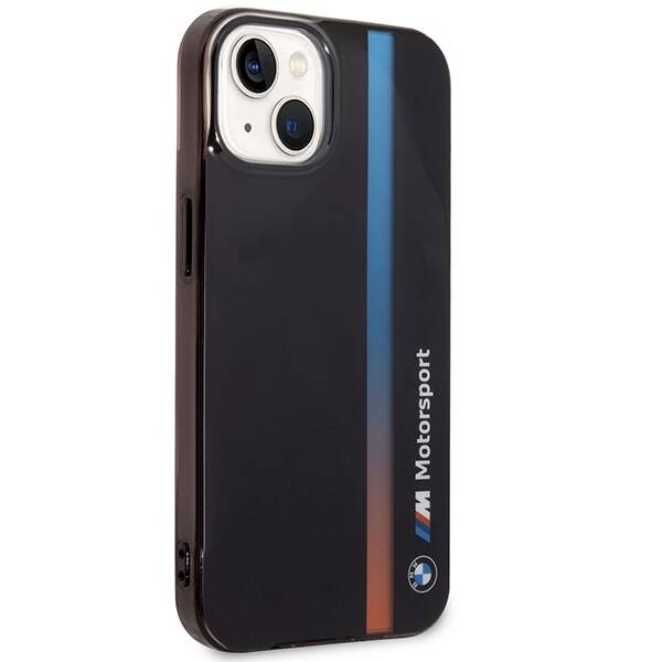 Etui BMW BMHCP14S22HVGV iPhone 14 / 15 / 13 6.1" czarny/black IML Tricolor Stripe