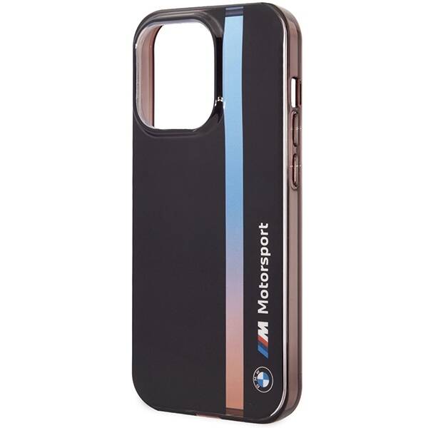 Etui BMW BMHCP14X22HVGV iPhone 14 Pro  Max 6.7" czarny/black IML Tricolor Stripe