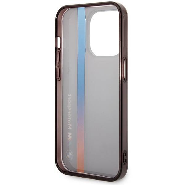 Etui BMW BMHCP14X22HVGV iPhone 14 Pro  Max 6.7" czarny/black IML Tricolor Stripe