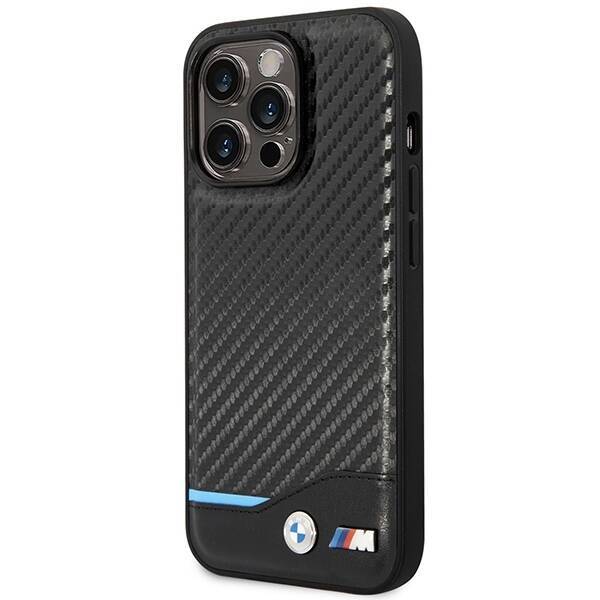 Etui BMW BMHMP14L22NBCK iPhone 14 Pro  6,1" czarny/black Carbon MagSafe