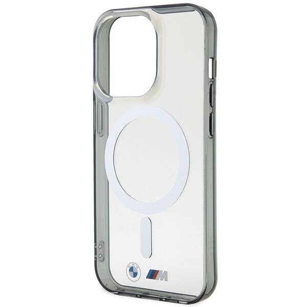 Etui BMW BMHMP14LHCRS iPhone 14 Pro 6.1"  transparent hardcase Silver Ring MagSafe