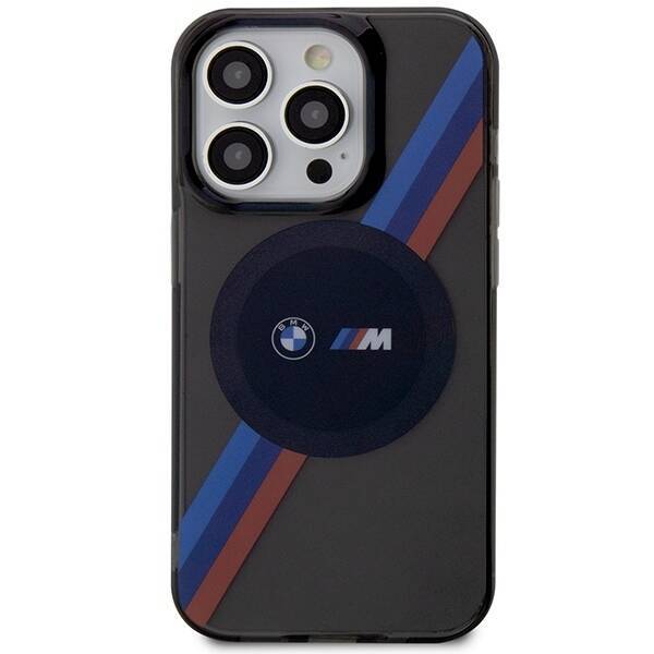 Etui BMW BMHMP14LHDTK iPhone 14 Pro 6.1"  szary/grey Tricolor Stripes MagSafe