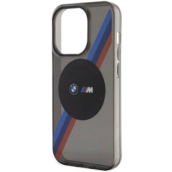 Etui BMW BMHMP14LHDTK iPhone 14 Pro 6.1"  szary/grey Tricolor Stripes MagSafe