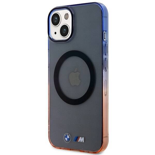 Etui BMW BMHMP14MHTGE iPhone 14 Plus / 15 Plus 6.7" szary/grey hardcase Gradient Bumper MagSafe