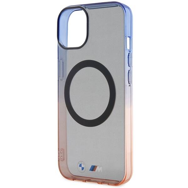 Etui BMW BMHMP14MHTGE iPhone 14 Plus / 15 Plus 6.7" szary/grey hardcase Gradient Bumper MagSafe