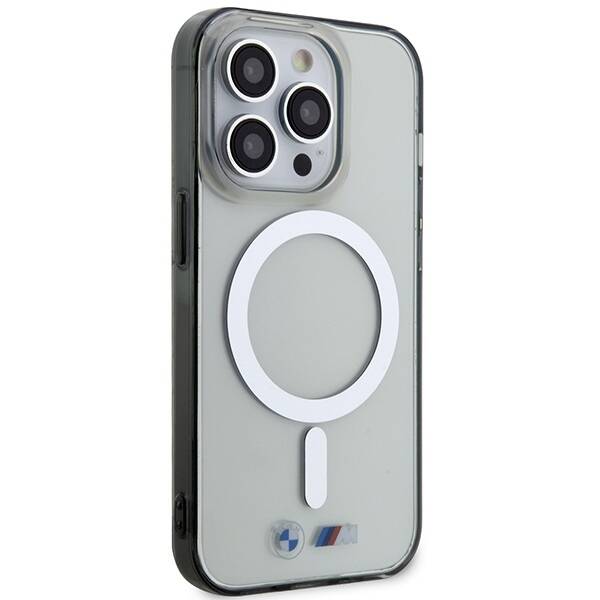 Etui BMW BMHMP14XHCRS iPhone 14 Pro Max  6.7" transparent hardcase Silver Ring MagSafe