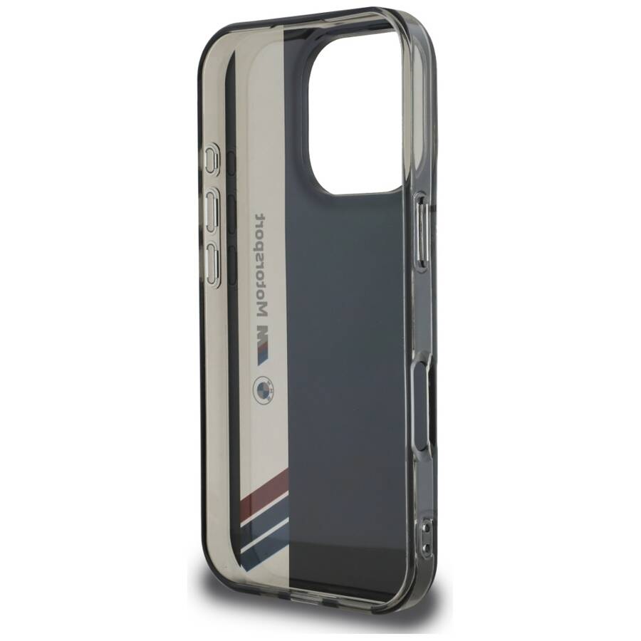 Etui BMW Motorsport IML Vertical Stripe   do iPhone 16 Pro Max czarny