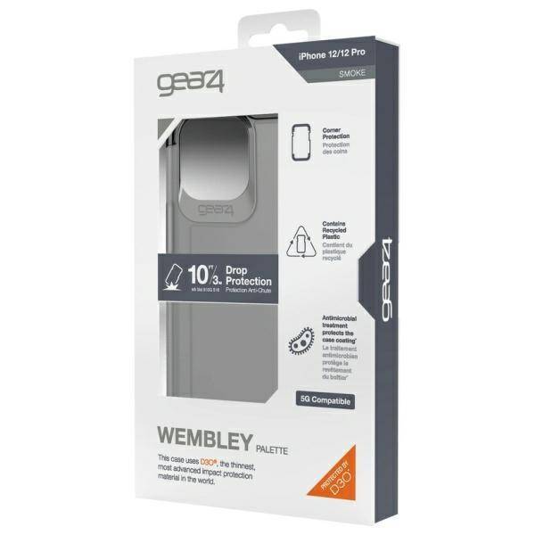 Etui Gear4 D3O Wembley Palette do iPhone  12 / 12 Pro dymny/smoke