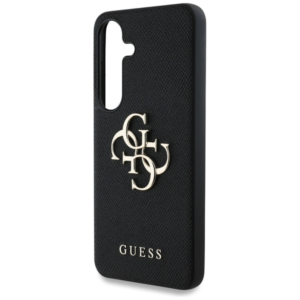 Etui Guess Grained Big 4G Logo Small      Classic Logo do Samsung Galaxy S25 Plus czarny