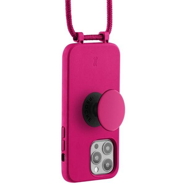 Etui JE PopGrip iPhone 13 Pro 6,1" różowy/orchid flower 30072 (Just Elegance)