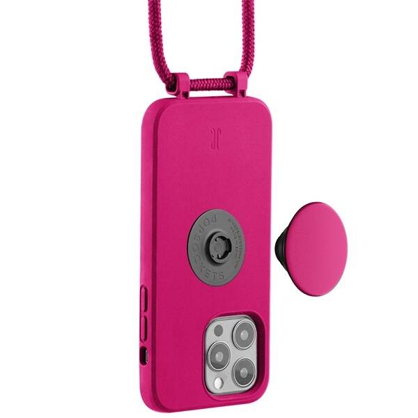 Etui JE PopGrip iPhone 13 Pro 6,1" różowy/orchid flower 30072 (Just Elegance)