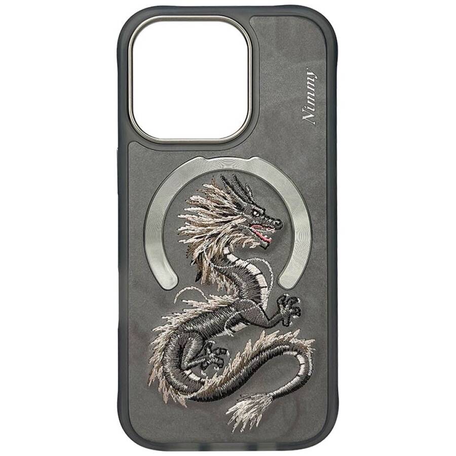 Etui Nimmy Dragon do iPhone 16 Pro Max    szary