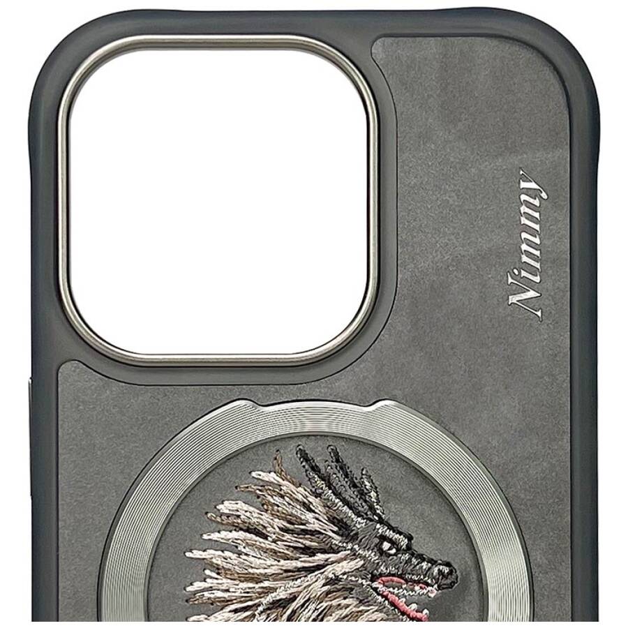 Etui Nimmy Dragon do iPhone 16 Pro Max    szary