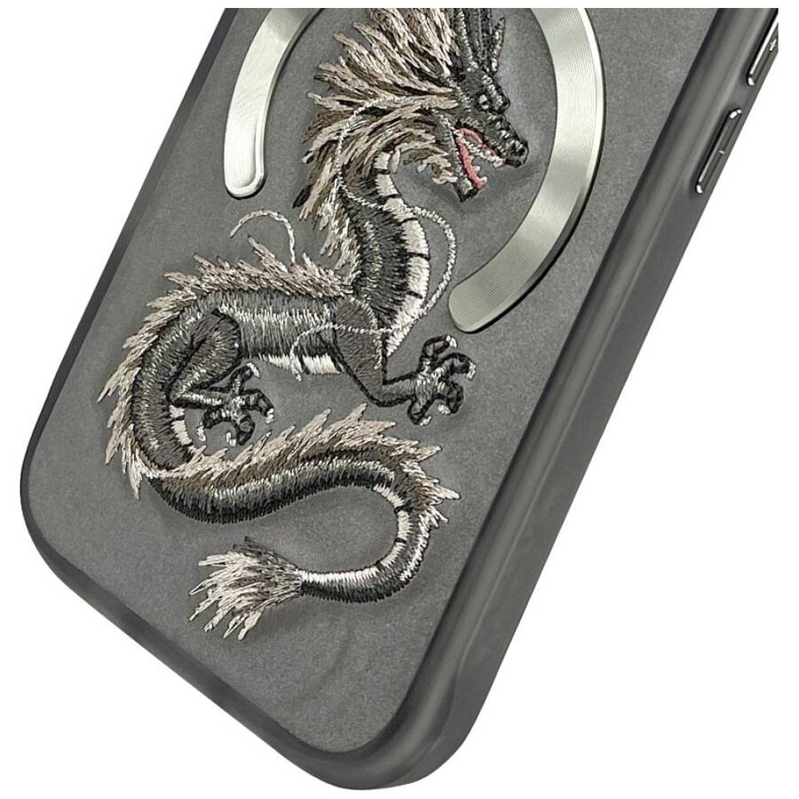 Etui Nimmy Dragon do iPhone 16 Pro Max    szary