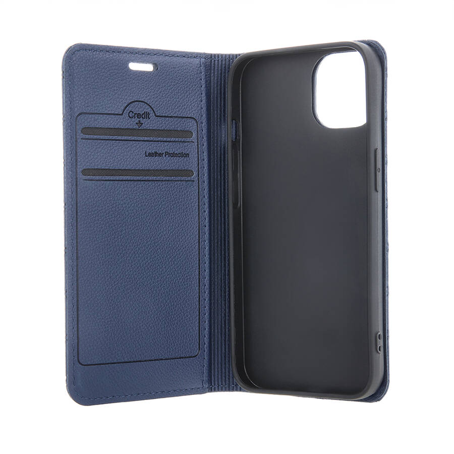 Etui Smart Caro do iPhone 16 Pro Max 6,9&quot; granatowe