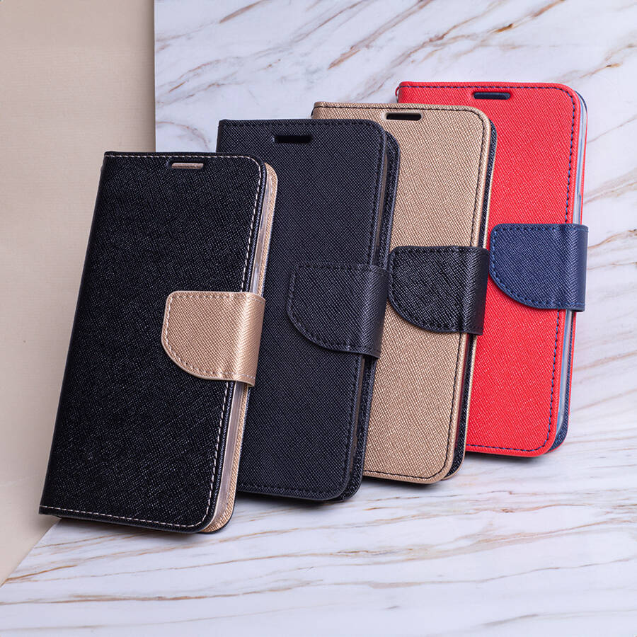 Etui Smart Fancy do Xiaomi Redmi 13C 4G / 5G czarno-złote