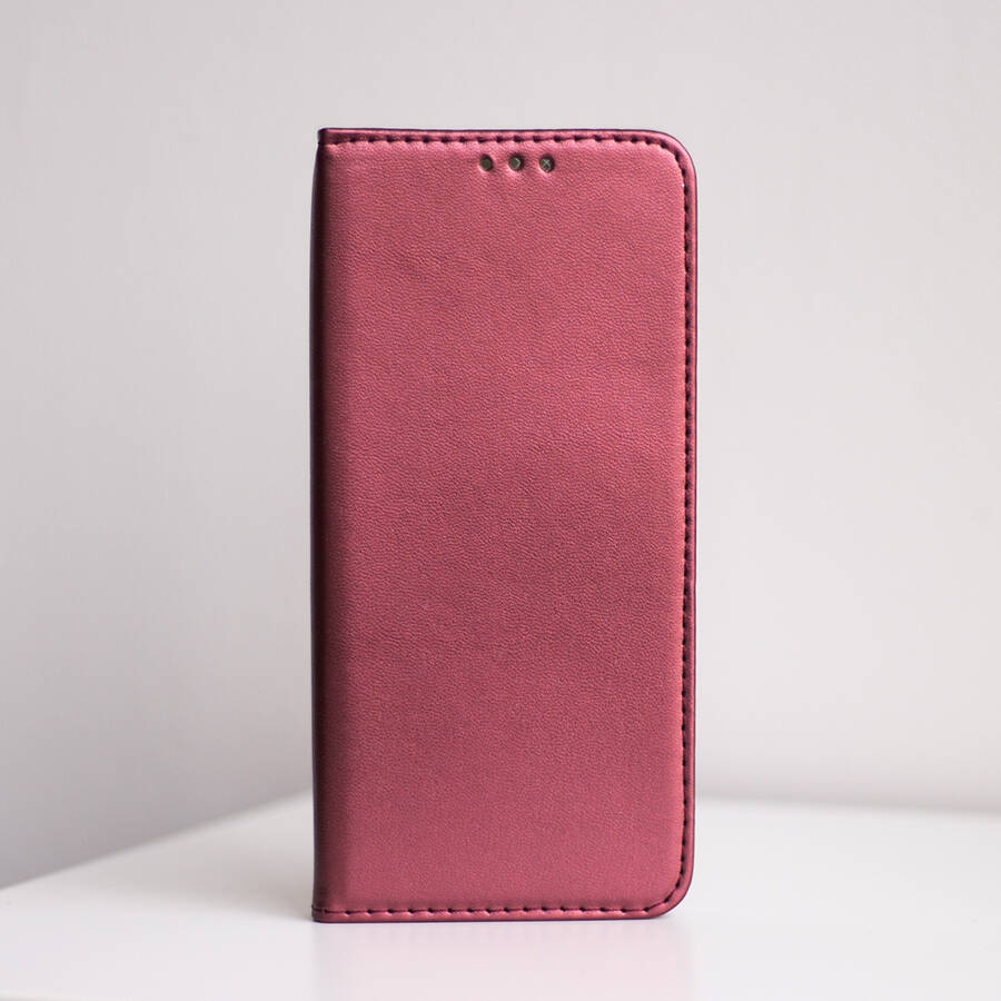 Etui Smart Magnetic do Huawei P20 Lite burgundowe