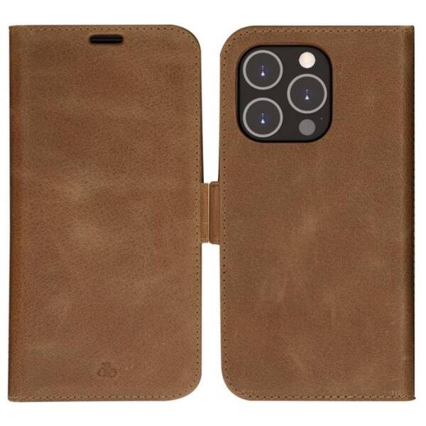 Etui dbramante 1928 Lynge 2w1 Wallet do   iPhone 14 Pro brązowy/brown