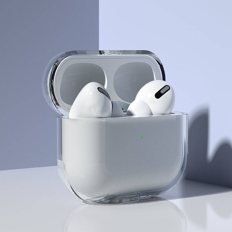 Etui do AirPods 3 sztywny mocny pokrowiec na słuchawki przezroczysty (case A)