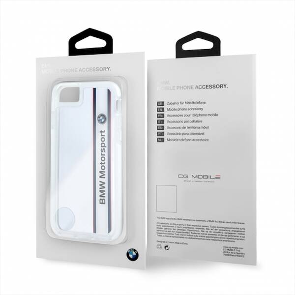 Etui hardcase BMW BMHCP7SPVWH iPhone 7 transparent white SHOCKPROOF