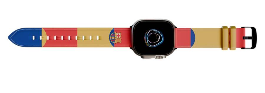 FC Barcelona Apple Watch Band Real Leather 49" OCFCBAWBMF49 MF