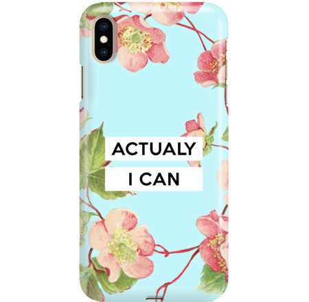 FUNNY CASE ETUI NADRUK ACTUALY I CAN IPHONE XS MAX