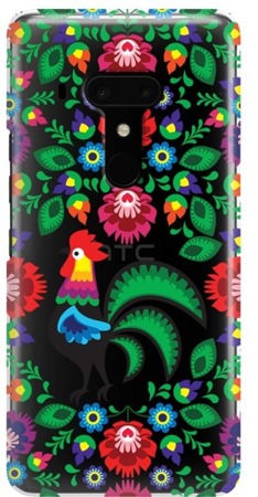 FUNNY CASE ETUI NADRUK KOGUT CZARNY HTC U12 PLUS