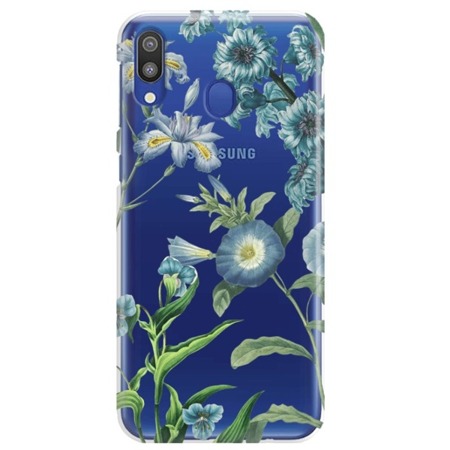 FUNNY CASE ETUI NADRUK KWIATY NIEBIESKIE SAMSUNG GALAXY M10