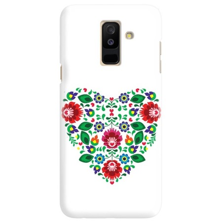 FUNNY CASE ETUI NADRUK SERCE BIAŁE SAMSUNG GALAXY A6 PLUS 2018