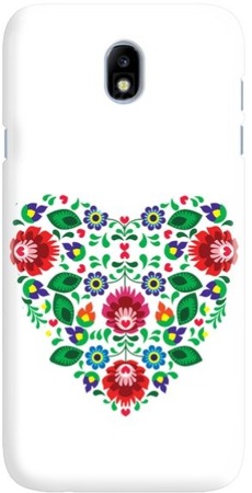 FUNNY CASE ETUI NADRUK SERCE BIAŁE SAMSUNG GALAXY J7 2017