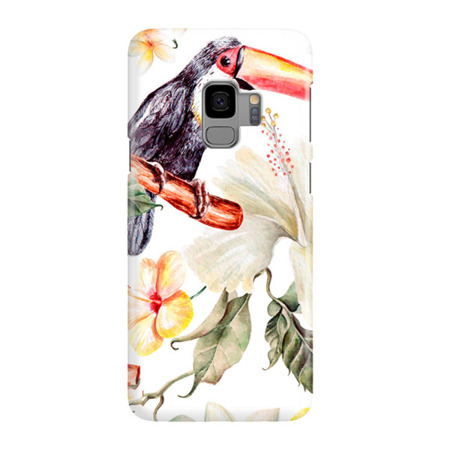 FUNNY CASE ETUI NADRUK TUKAN I KWIAT SAMSUNG GALAXY S9