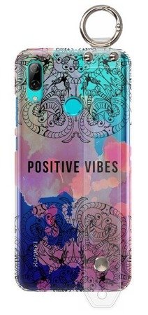 FUNNY CASE ETUI Z UCHWYTEM POSITIVE VIBES HUAWEI P SMART Z