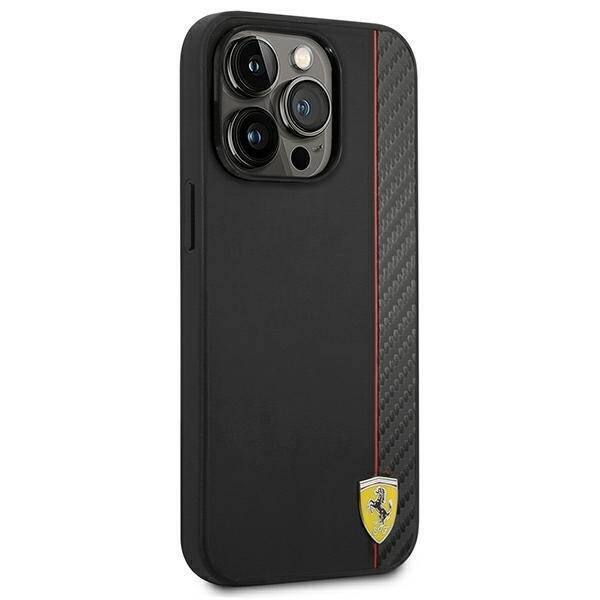 Ferrari FEHCP14LAXBK iPhone 14 Pro 6,1" czarny/black hardcase Carbon