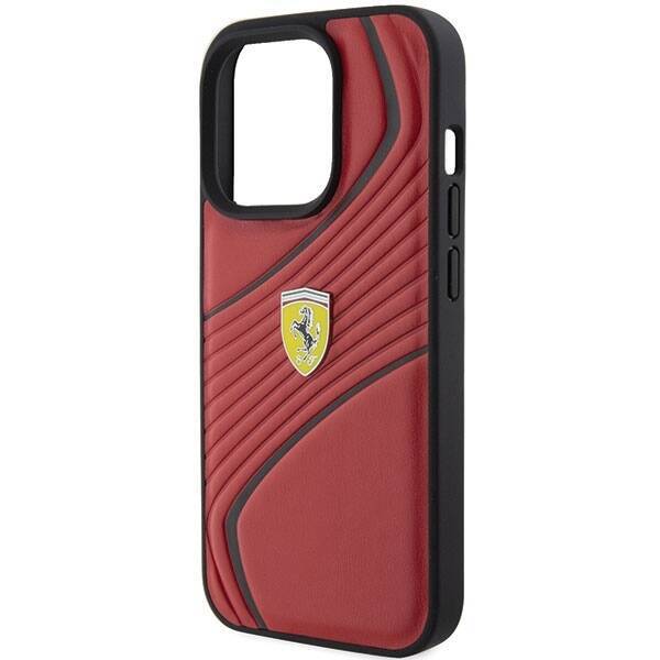 Ferrari FEHCP15LPTWR iPhone 15 Pro 6.1"  czerwony/red hardcase Twist Metal Logo