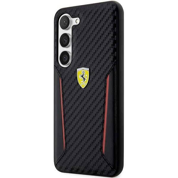 Ferrari FEHCS23MNPYK S23+ S916  czarny/black hardcase Carbon Contrast Edges