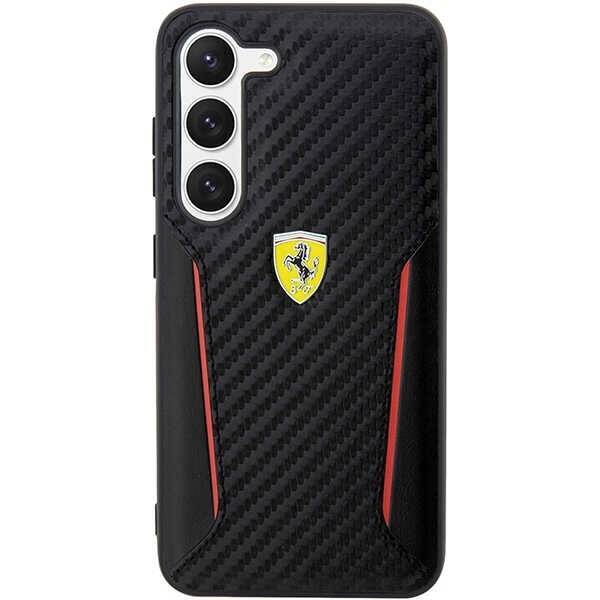 Ferrari FEHCS23MNPYK S23+ S916  czarny/black hardcase Carbon Contrast Edges