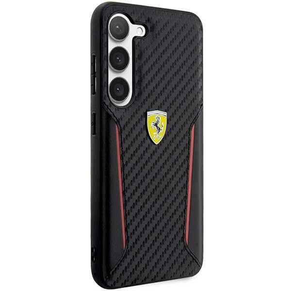 Ferrari FEHCS23MNPYK S23+ S916  czarny/black hardcase Carbon Contrast Edges