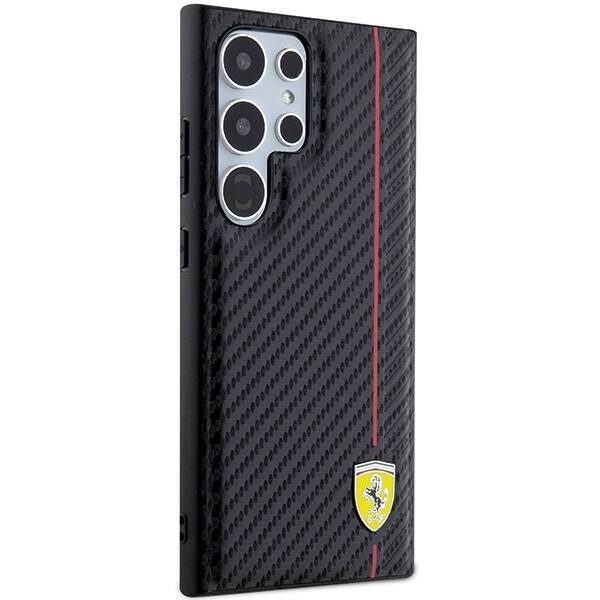 Ferrari FEHCS24LN3DUR S24 Ultra S928 czarny/black hardcase Carbon Printed Line