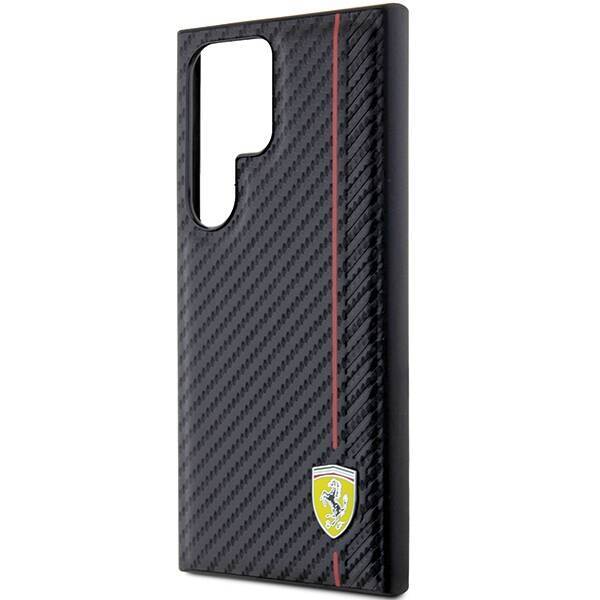 Ferrari FEHCS24LN3DUR S24 Ultra S928 czarny/black hardcase Carbon Printed Line