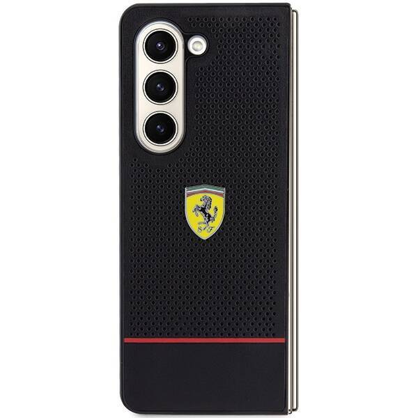 Ferrari FEHCZFD5PSEK Z Fold5 F946  czarny/black hardcase Perforated Line