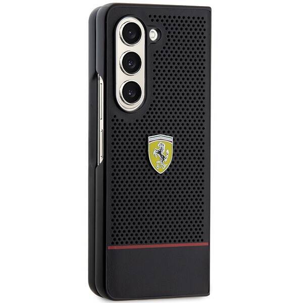 Ferrari FEHCZFD5PSEK Z Fold5 F946  czarny/black hardcase Perforated Line