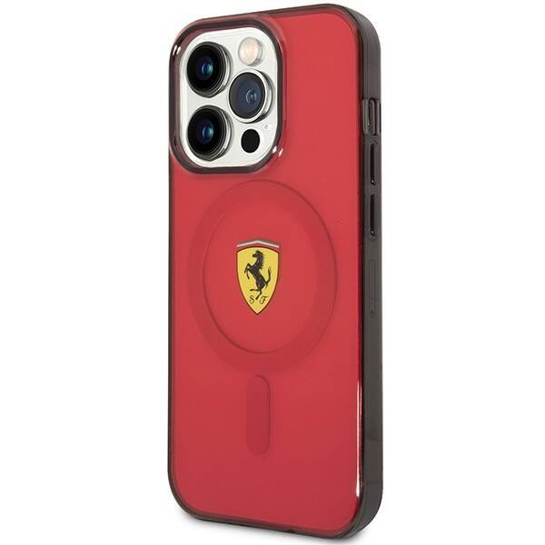 Ferrari FEHMP14LURKR iPhone 14 Pro 6,1"  czerwony/red hardcase Translucent Magsafe