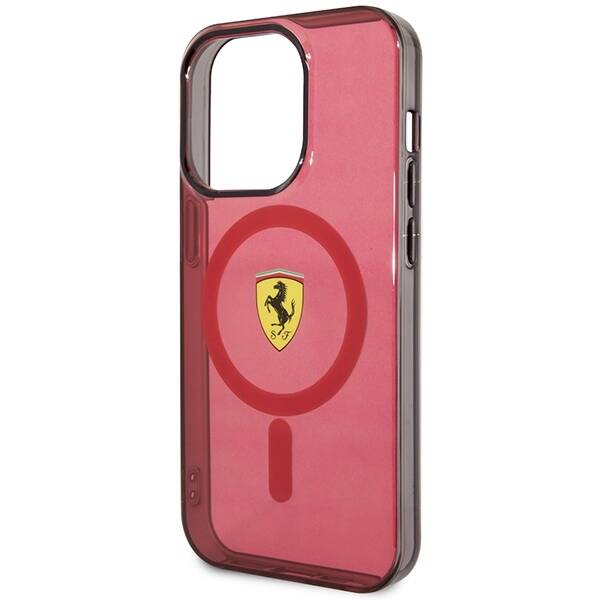 Ferrari FEHMP14LURKR iPhone 14 Pro 6,1"  czerwony/red hardcase Translucent Magsafe