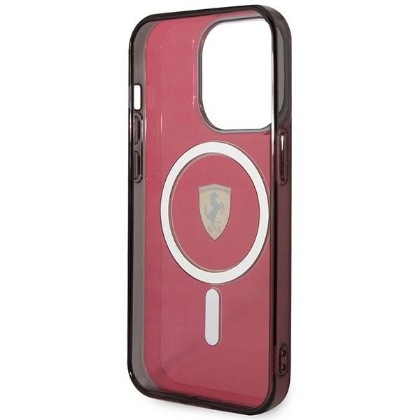 Ferrari FEHMP14LURKR iPhone 14 Pro 6,1"  czerwony/red hardcase Translucent Magsafe